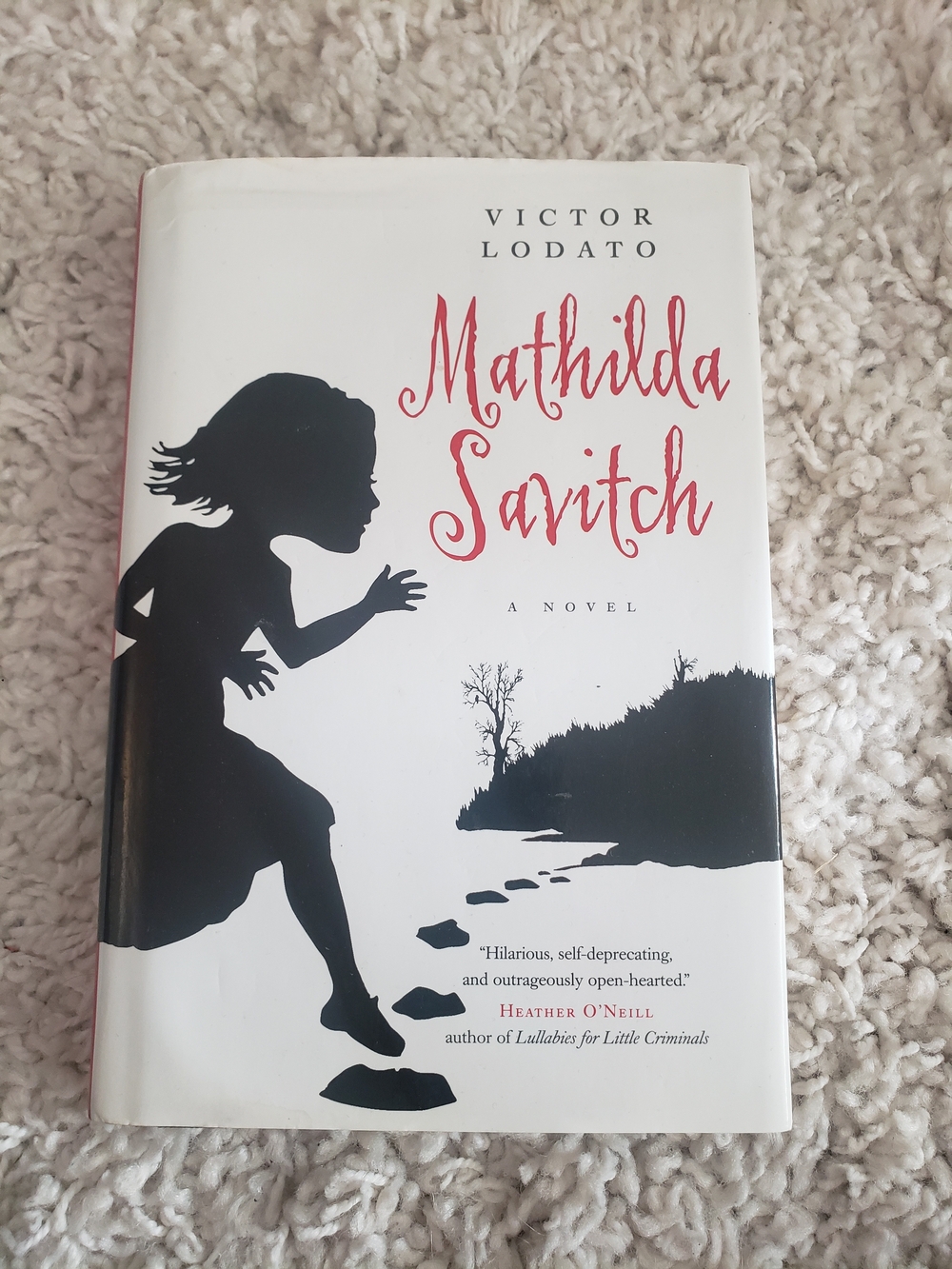 Victor Lodato Mathilda Savitch - White & Black Hardcover Book